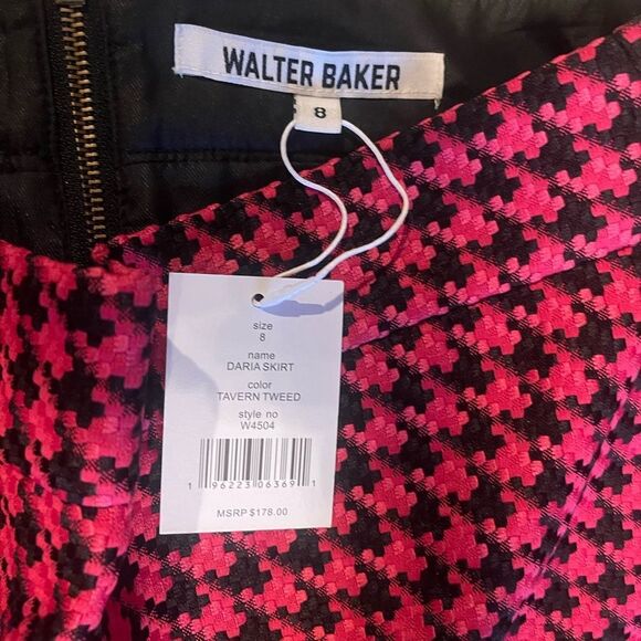 Walter Baker Pink and Black Mini Skirt - Picture 4 of 4